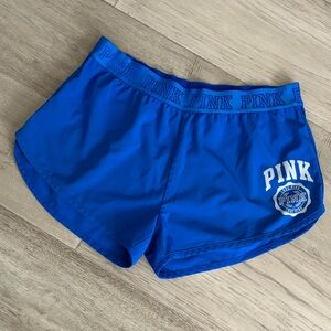PINK Victoria's Secret Vibrant Blue Athletic Shorts